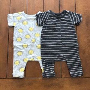 Set of 2 Old Navy newborn one piece outfits